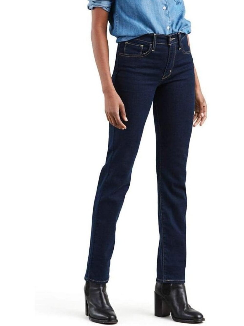 High Rise Straight Leg Jeans for Women | Flattering Fit & Versatile Style